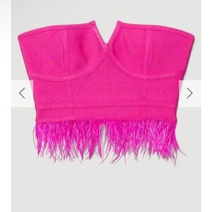 Karen Millen limited edition Fuchsia Strapless Top​​